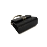 Chanel 23P Top Handle Kelly Clutch with Chain